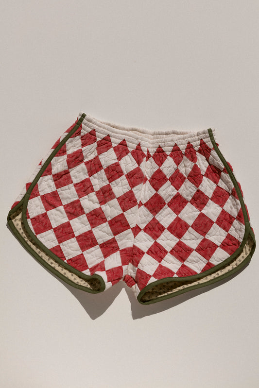 Quilt Track Shorts - Diamonds  (Large)