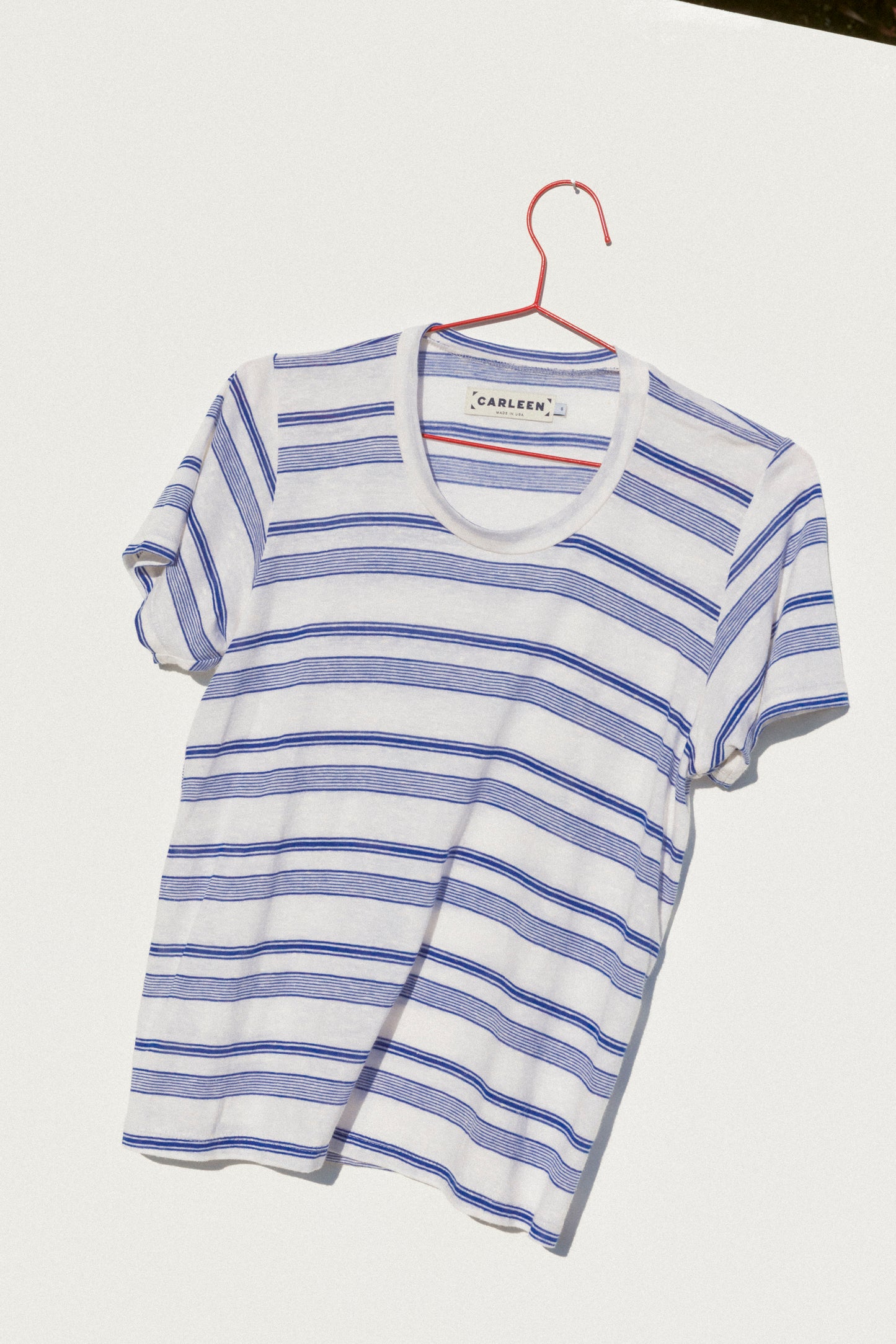 Perfect Little Short Sleeve Shirt - Blue Stripe