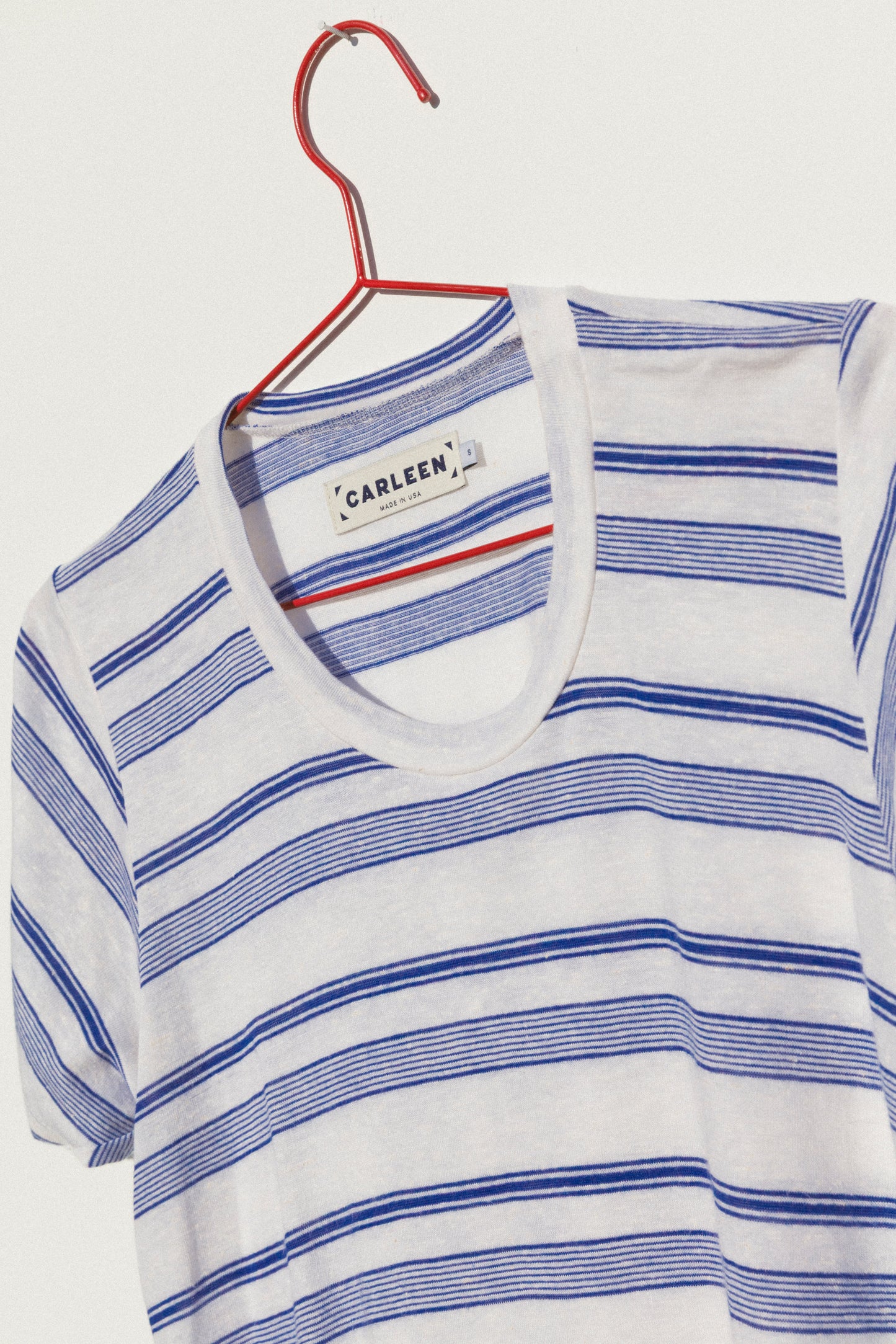 Perfect Little Short Sleeve Shirt - Blue Stripe