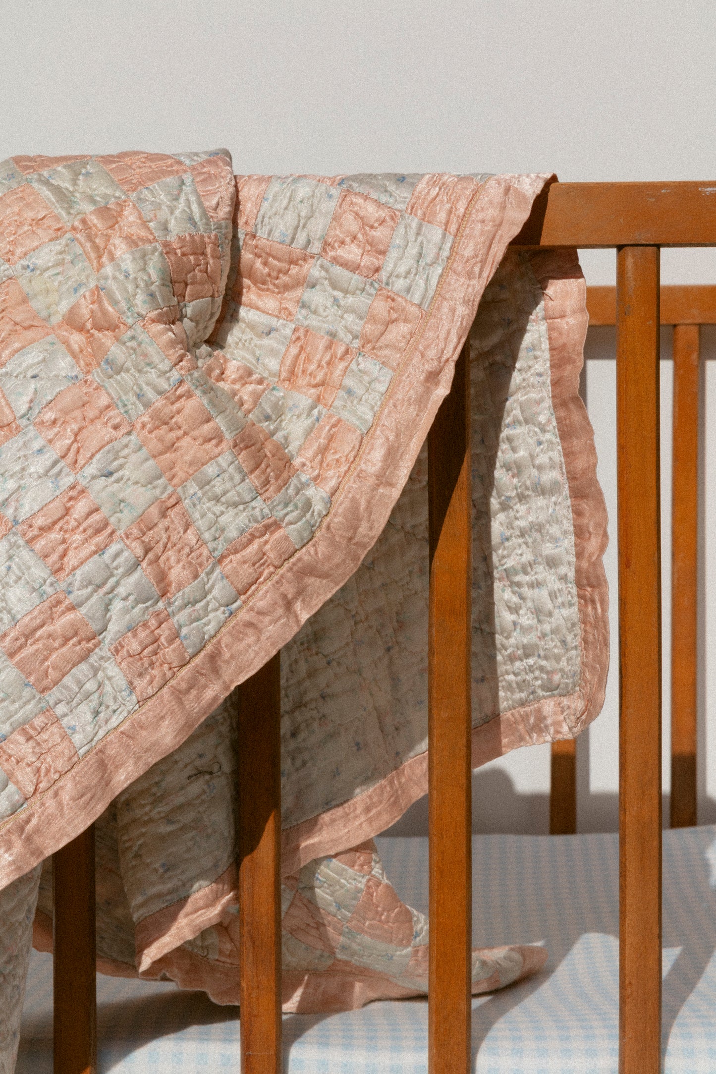 Vintage Baby Quilt - Satin