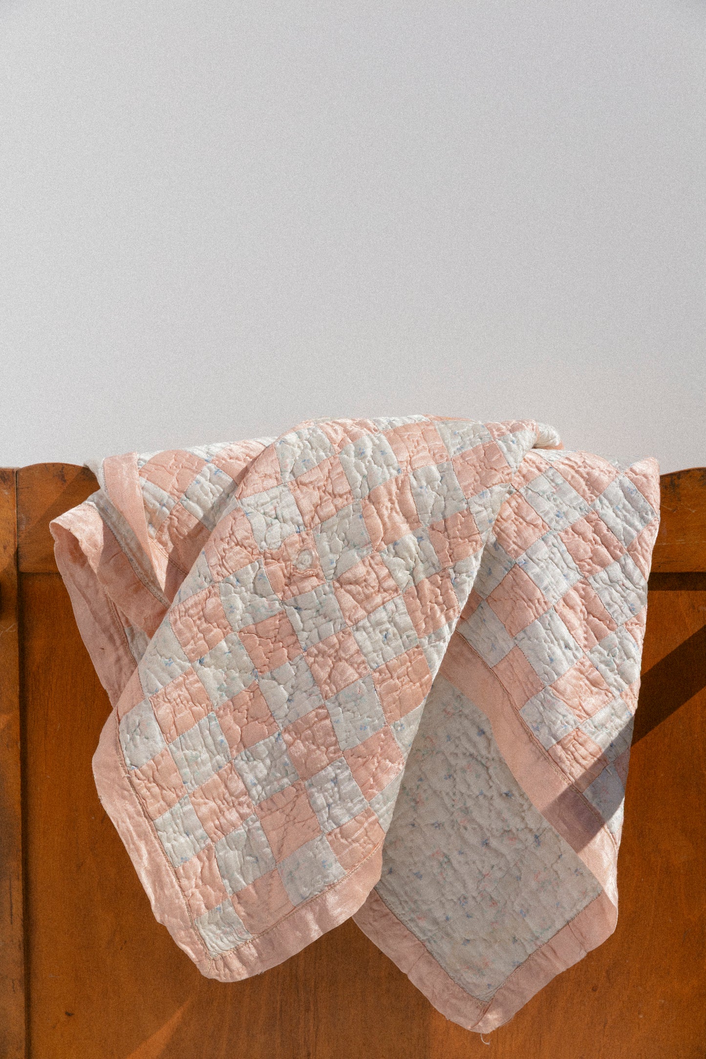 Vintage Baby Quilt - Satin