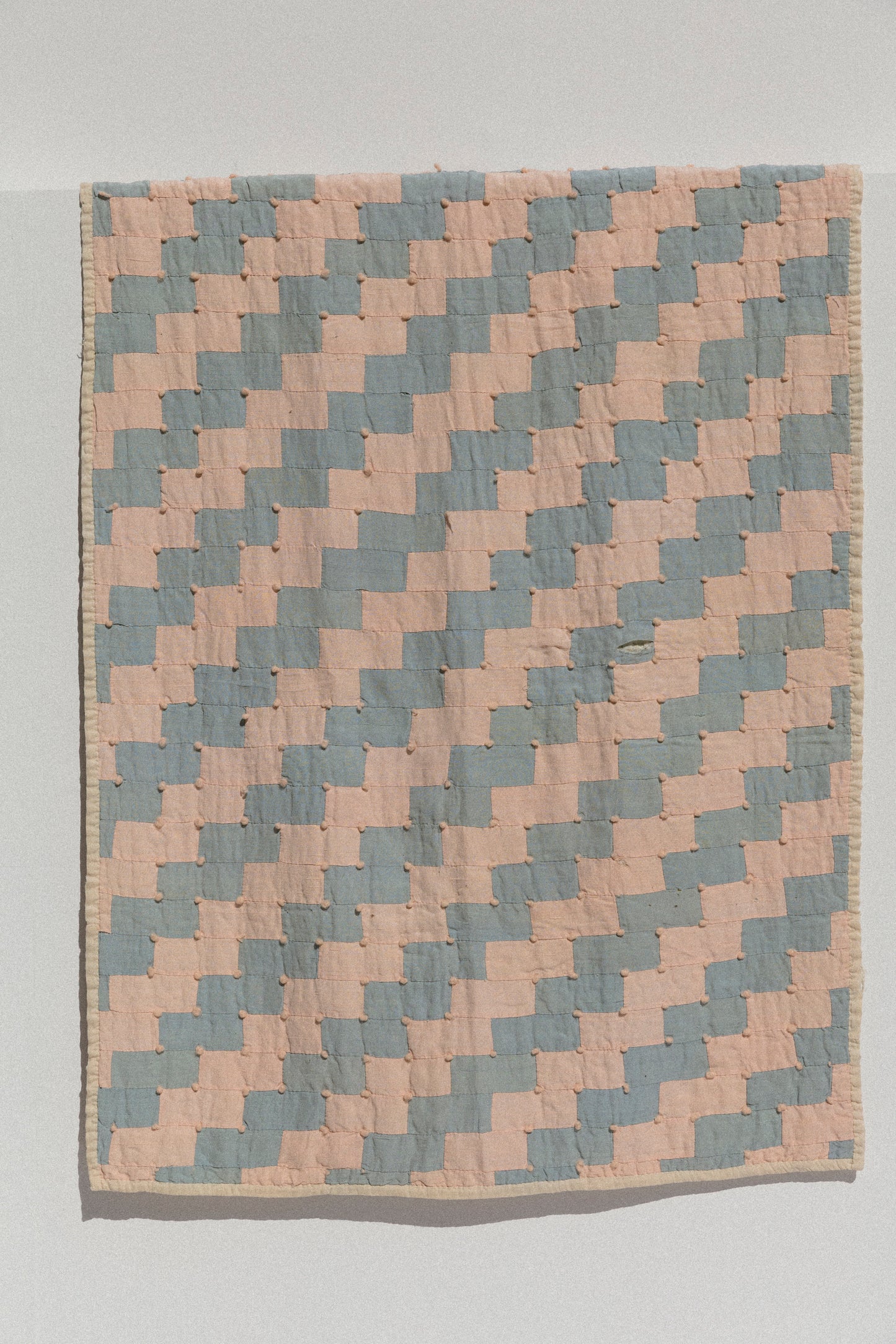 Vintage Baby Quilt - Bricks