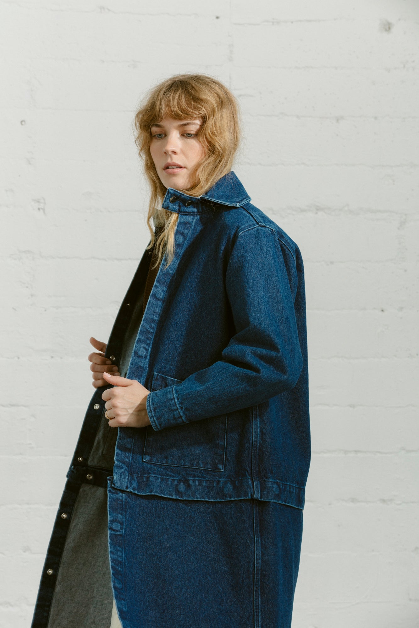 Snap Away Duster - Dark Rinse