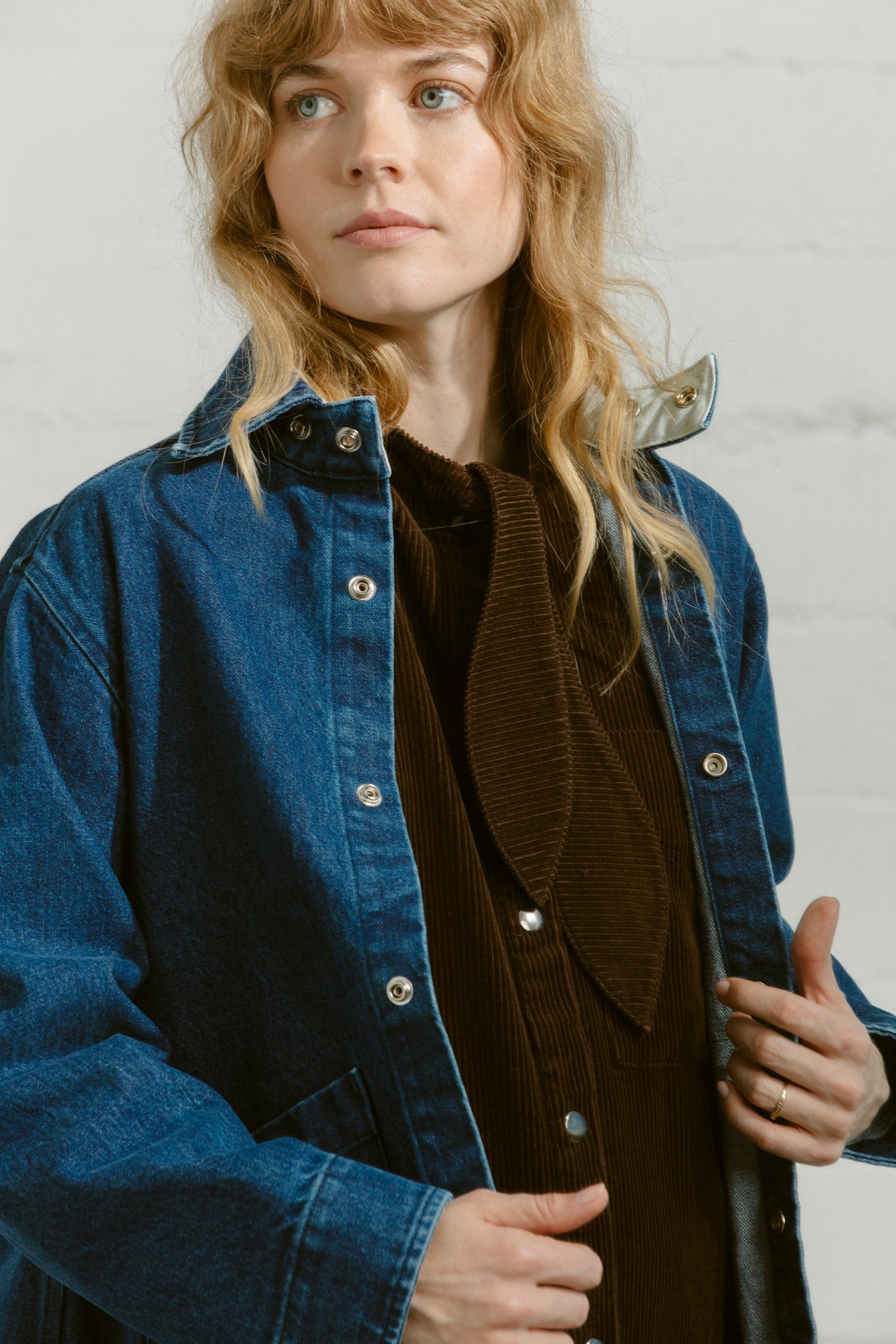 Snap Away Duster - Dark Rinse