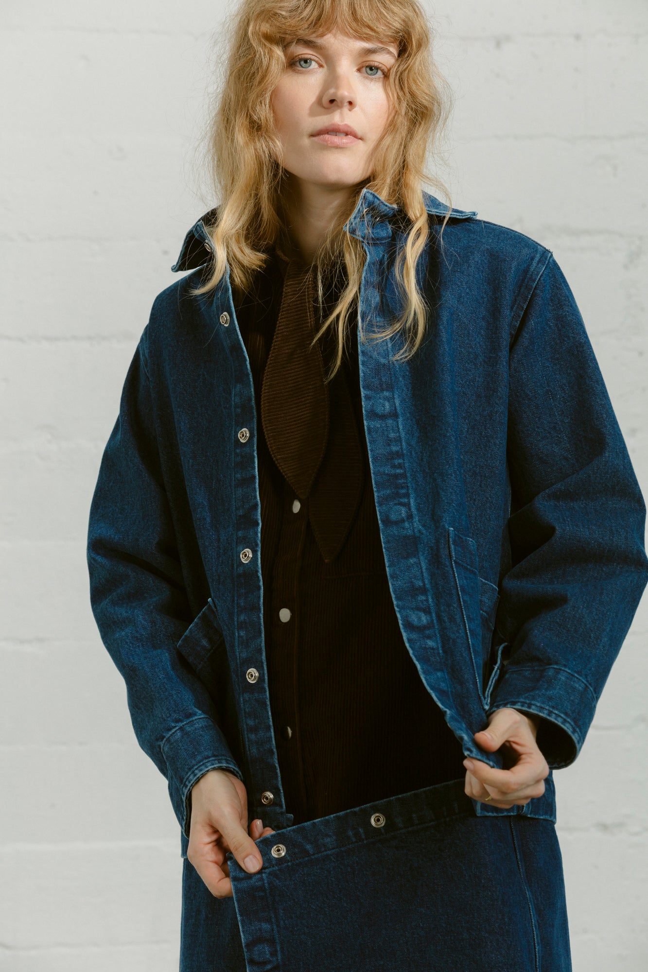 Snap Away Duster - Dark Rinse