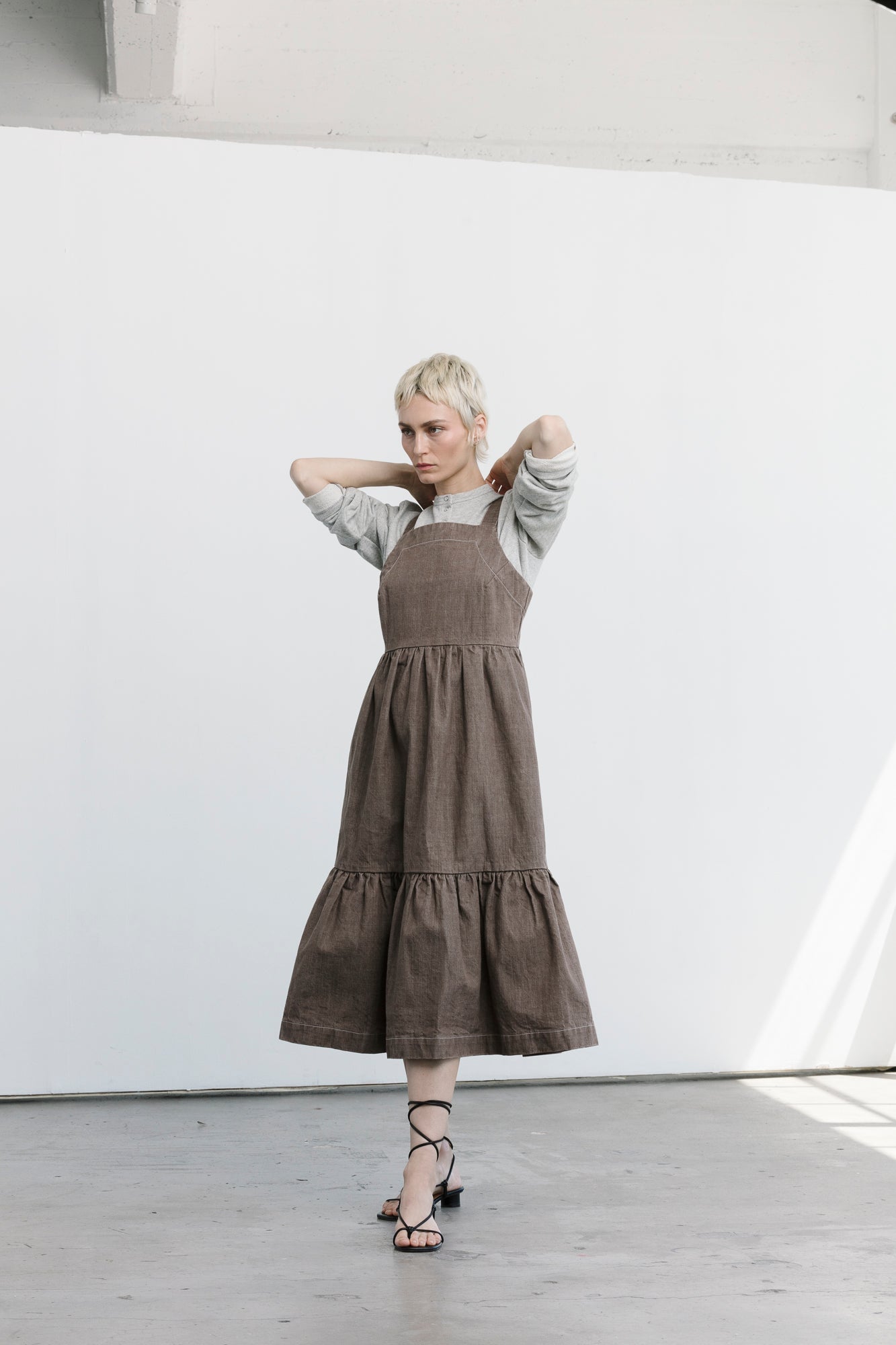 Tiered Dress - Walnut