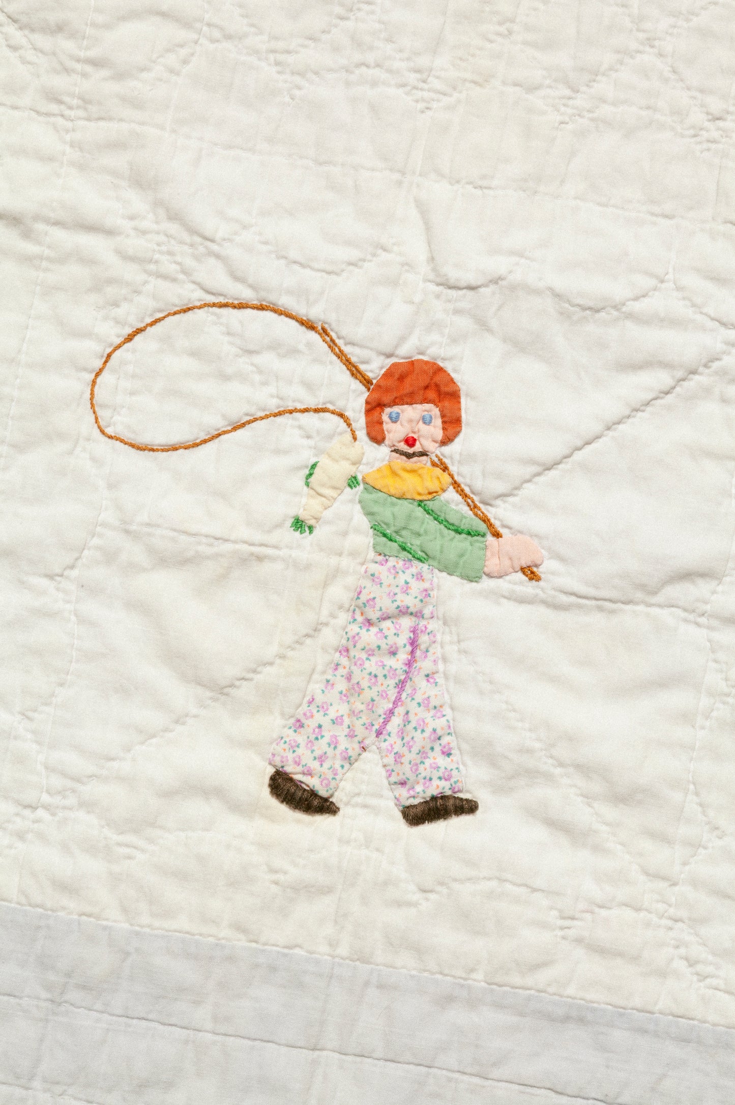 Vintage Baby Quilt - Children at Play
