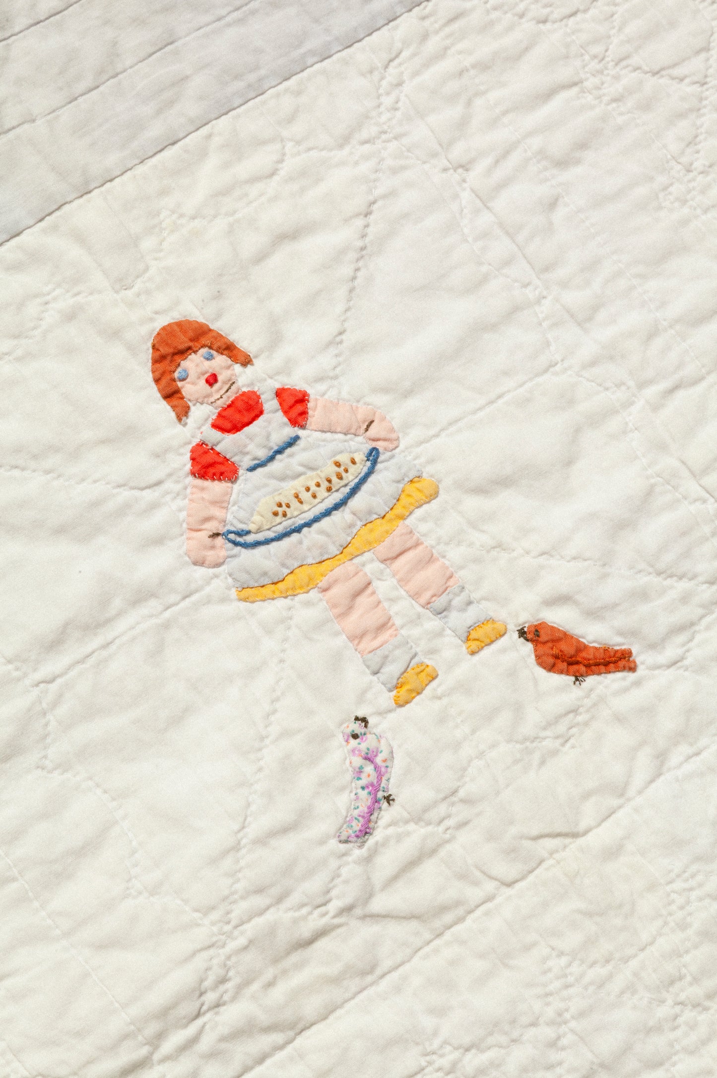 Vintage Baby Quilt - Children at Play