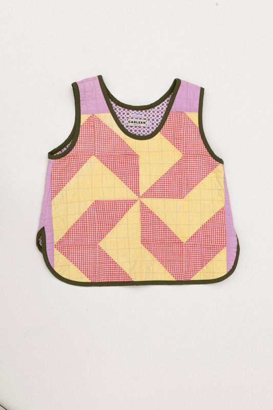 Quilt Scallop Tank - Walking Triangles (Medium)