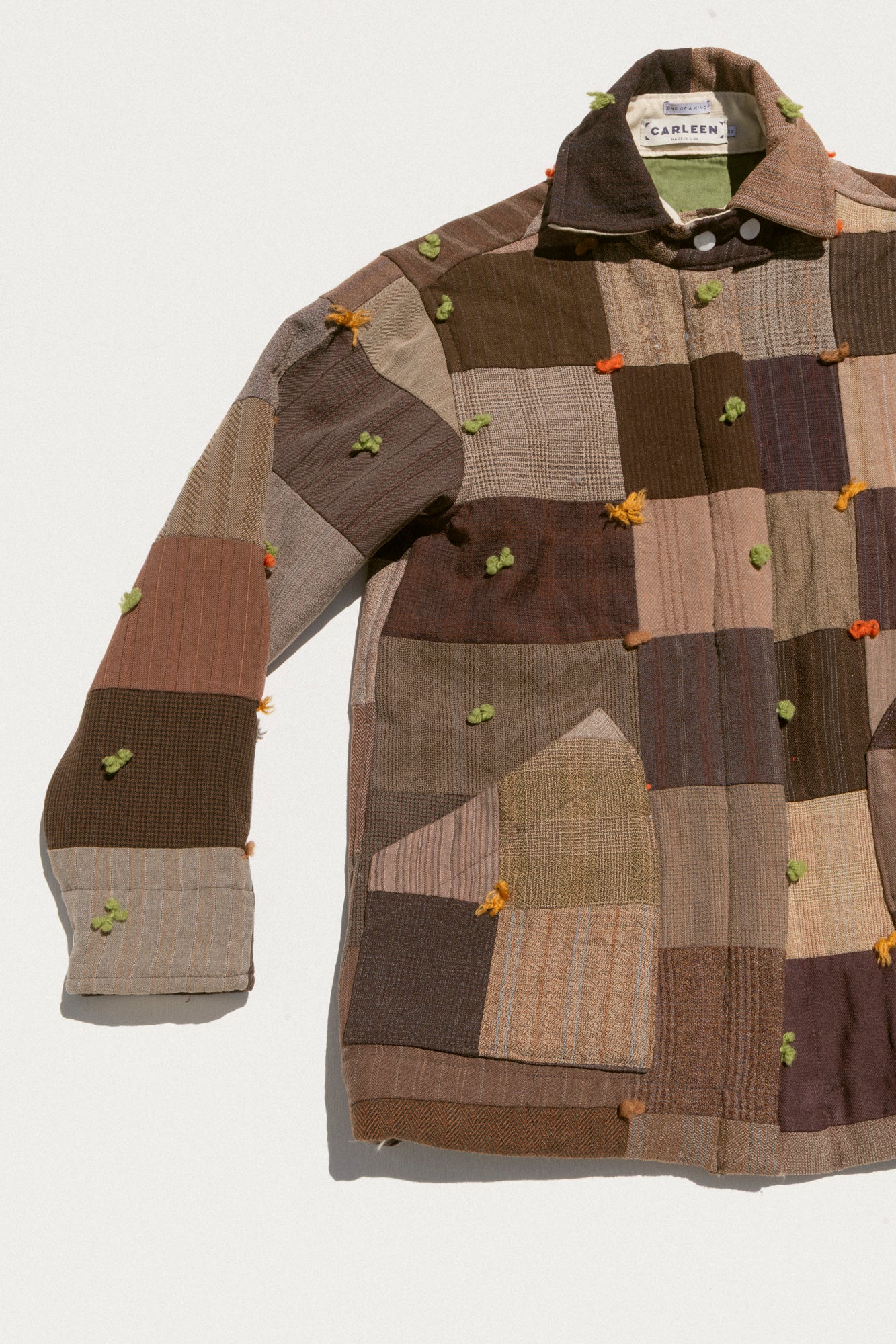 Quilt Ardmore Jacket - Brick Yarn Ties (XSmall)