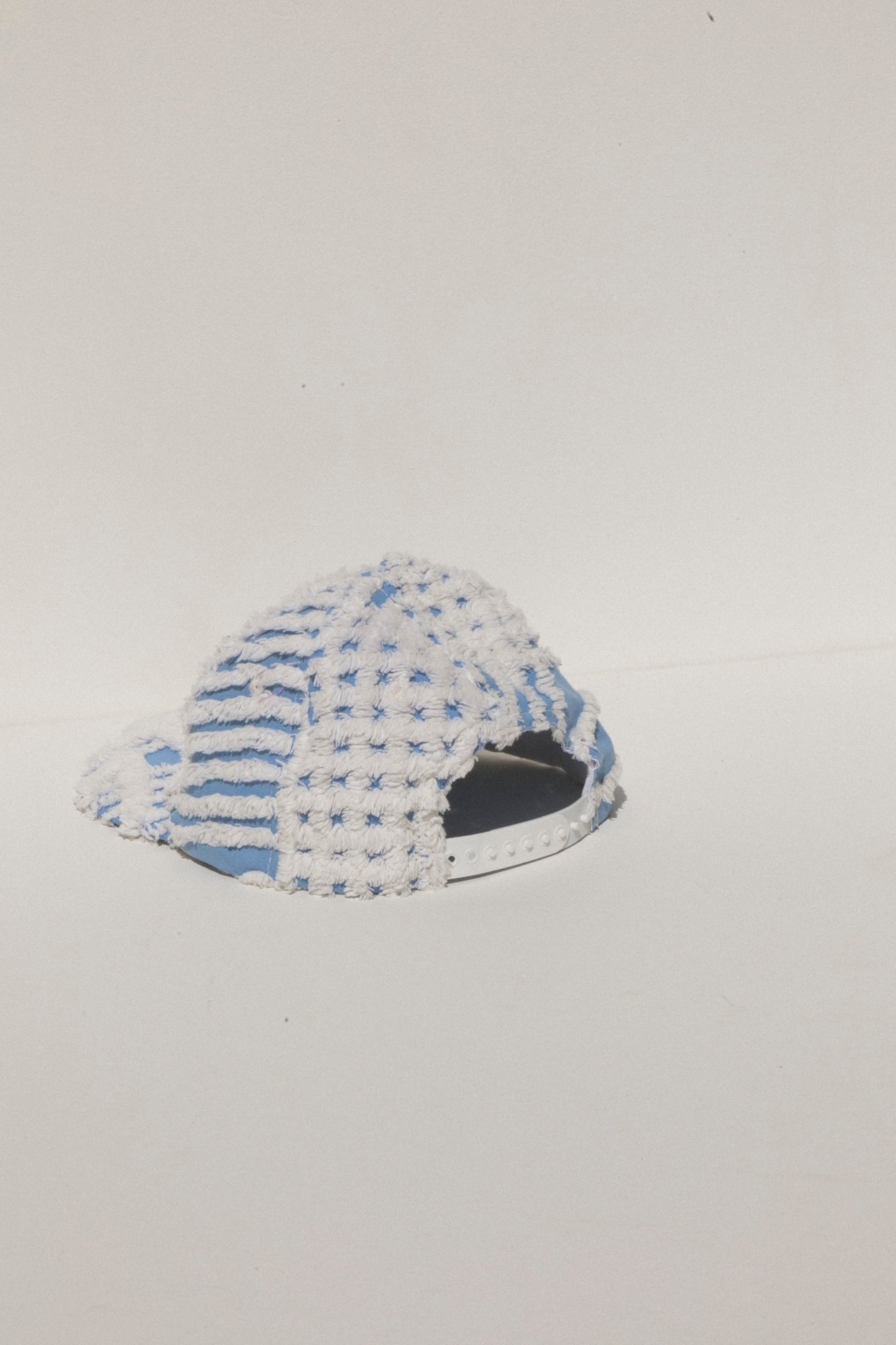 Chenille Hat - Blue Frosty #2