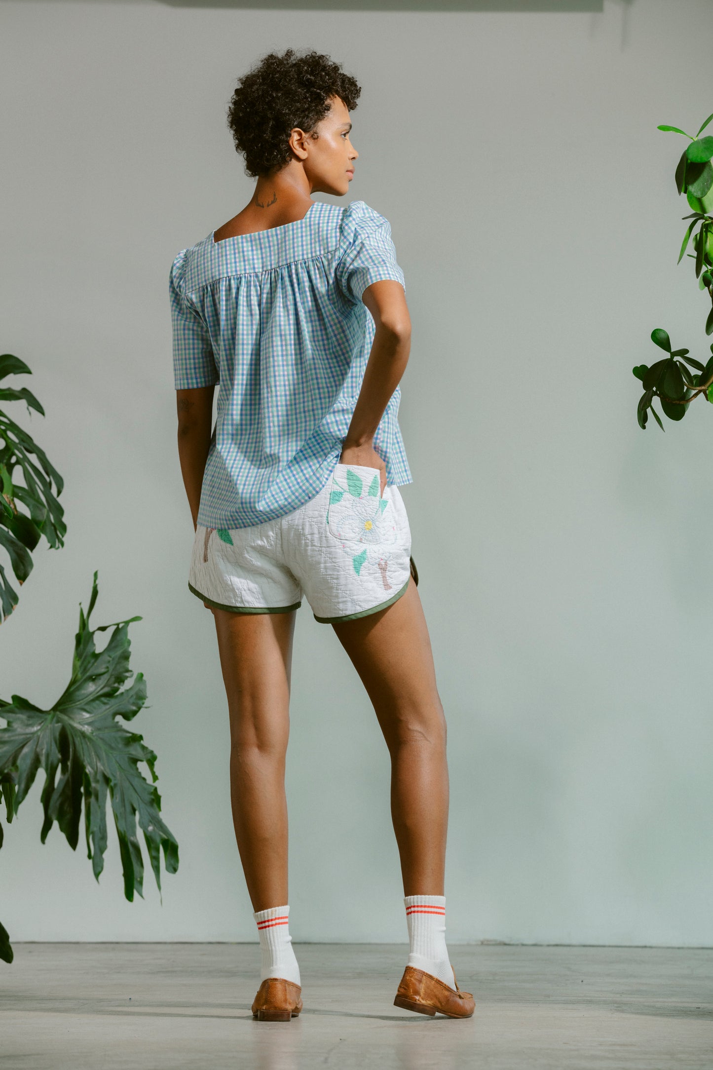 Quilt Track Shorts - Diamonds (Large)