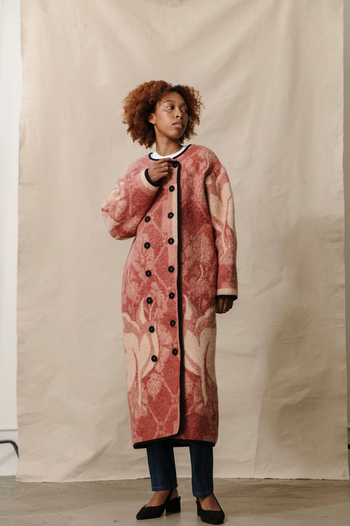 Long Brookes Jacket - Mauve (Small)