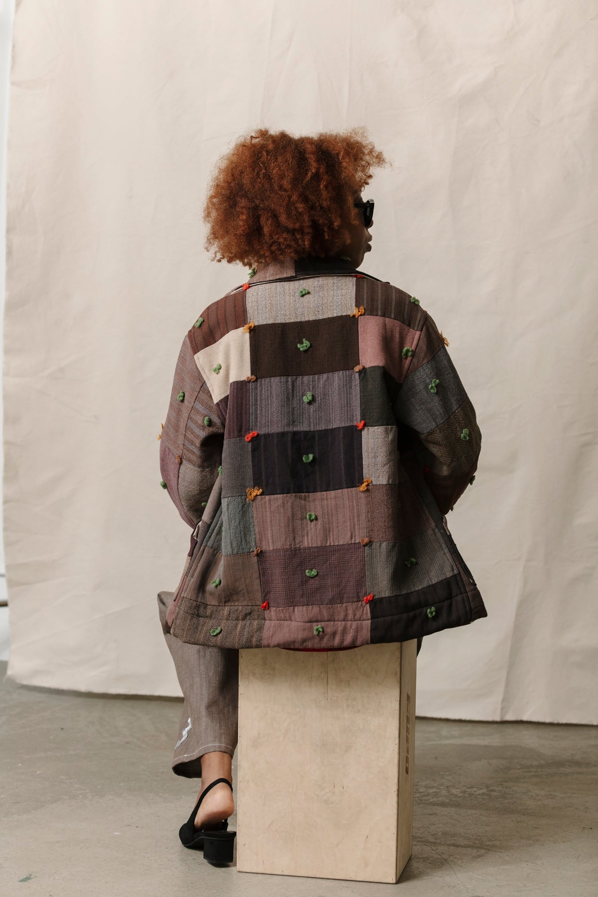 Quilt Ardmore Jacket - Brick Yarn Ties (XSmall)