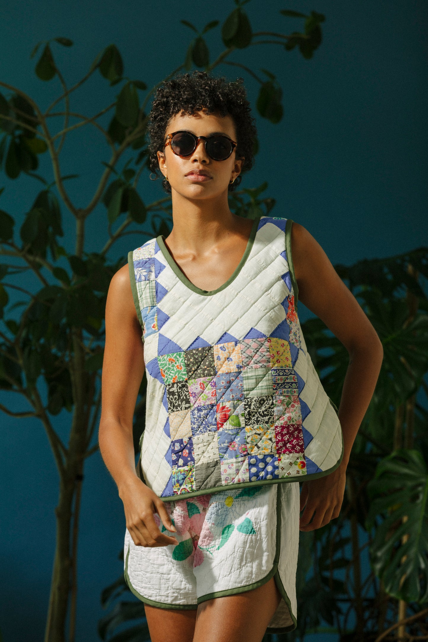 Quilt Track Shorts - Diamonds  (Large)
