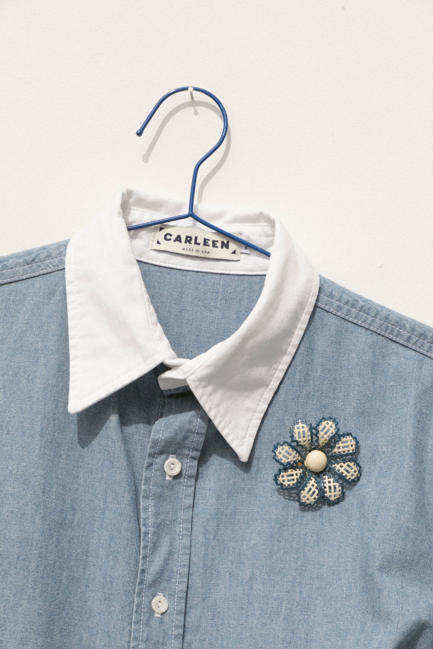 Vintage Floral Brooch - Lattice