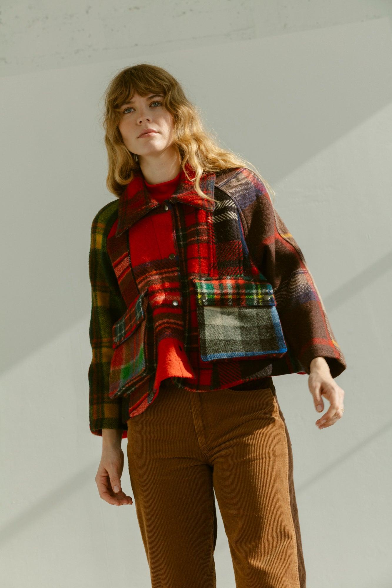 Laurel Swing Jacket - Mixed Plaid (M)