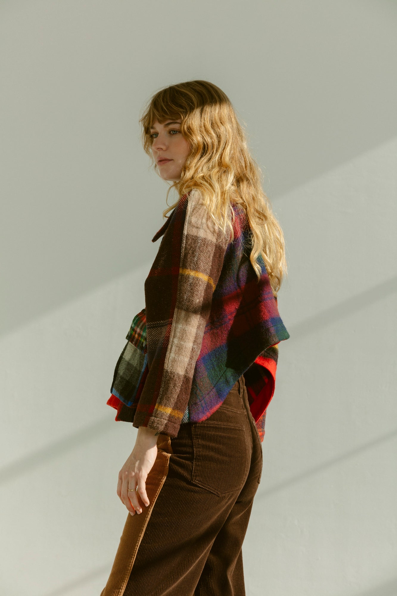 Laurel Swing Jacket - Mixed Plaid (M)