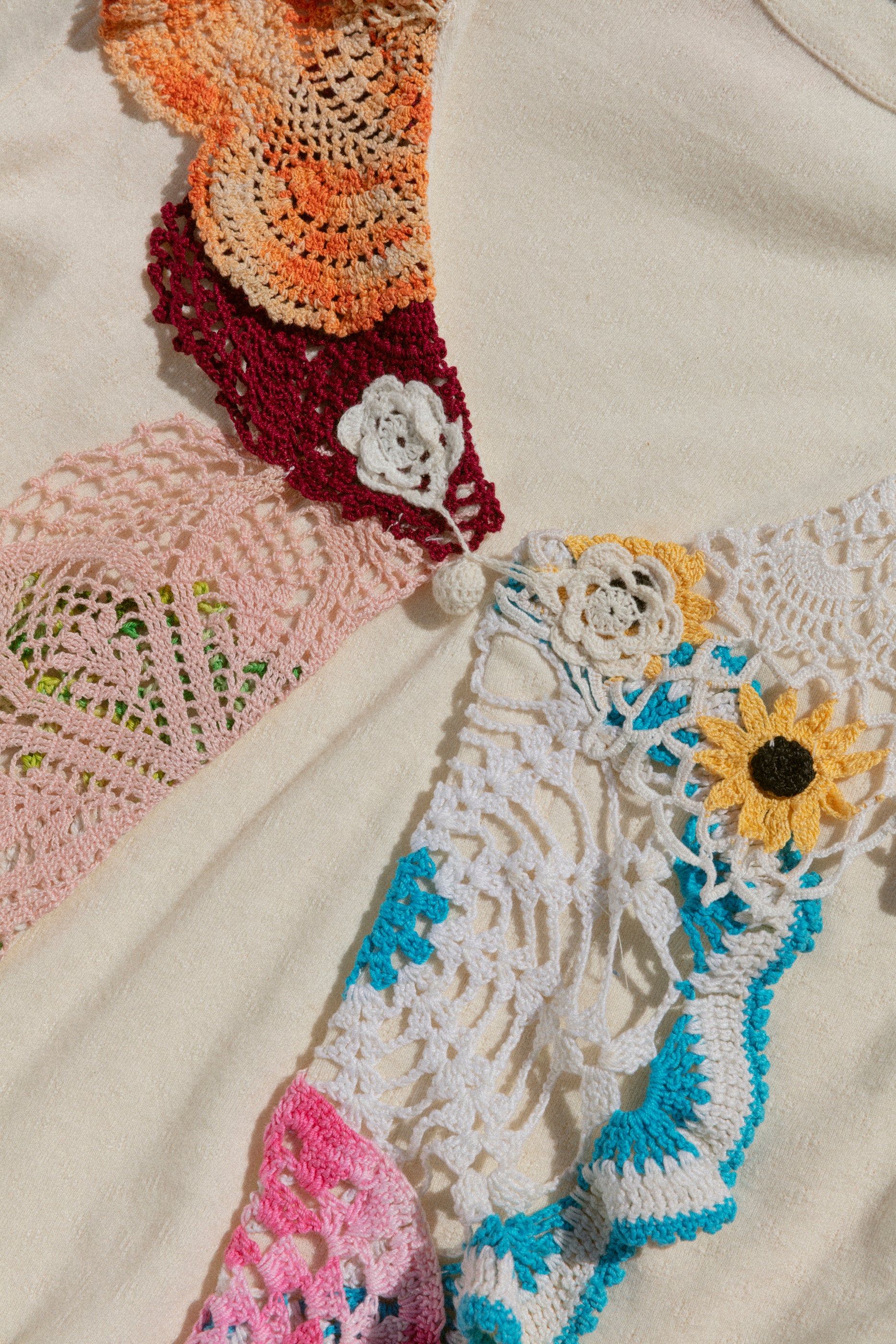 Doily Cardigan - Sunflowers & Roses (XSmall)