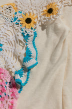 Doily Cardigan - Sunflowers & Roses (XSmall)