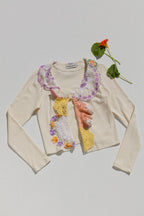 Doily Cardigan - Violets (Small)