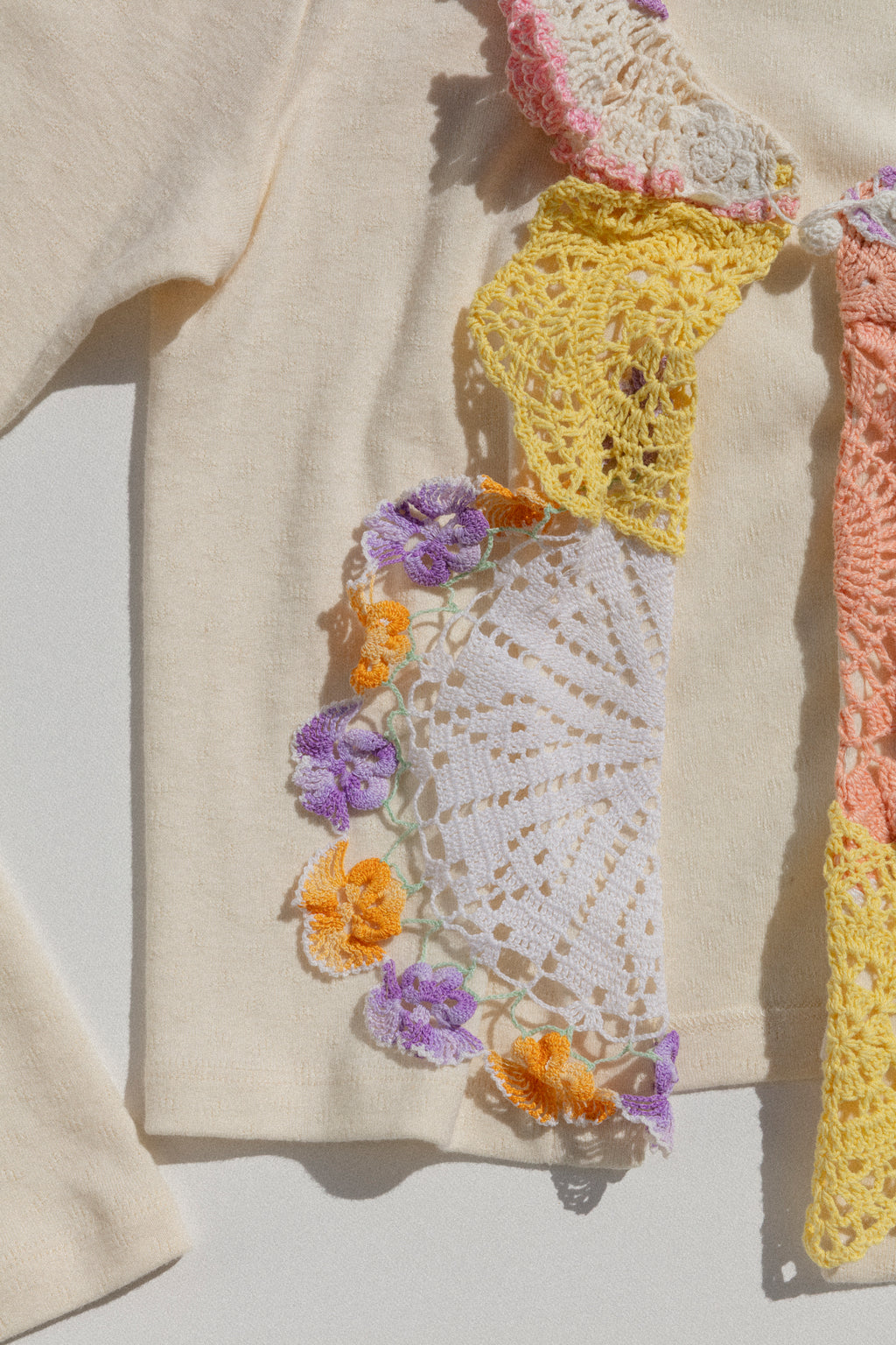 Doily Cardigan - Violets (Small)