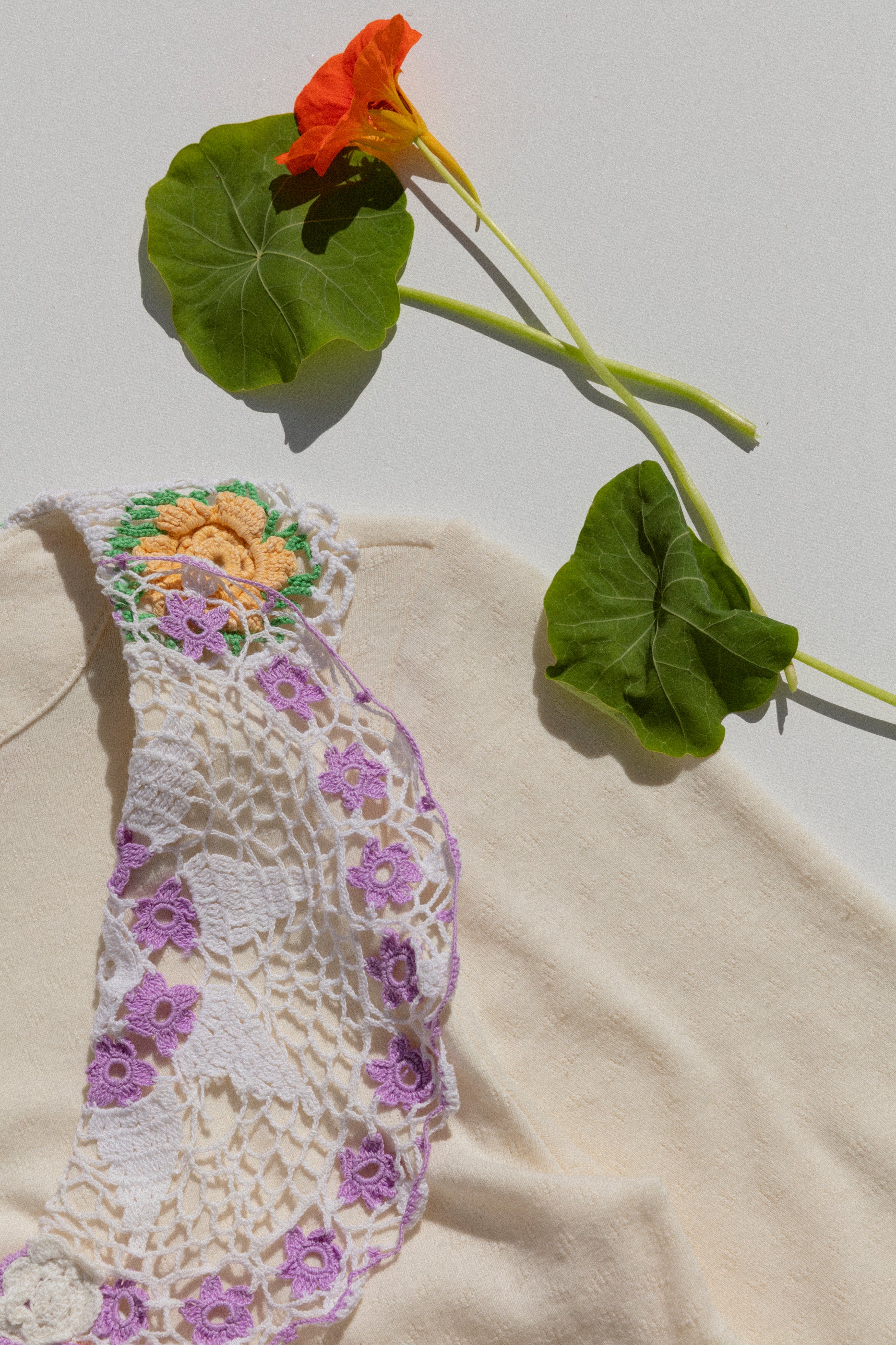 Doily Cardigan - Violets (Small)