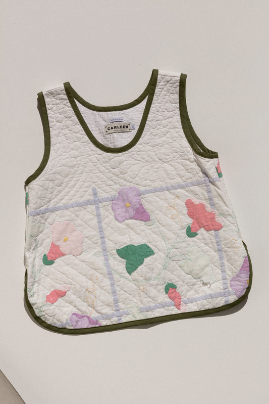 Quilt Scallop Tank - Morning Glory (XSmall)