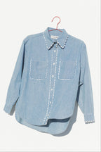 PREORDER Rickrack Perfect Shirt - Medium Wash Chambray