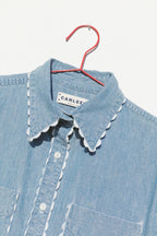 PREORDER Rickrack Perfect Shirt - Medium Wash Chambray