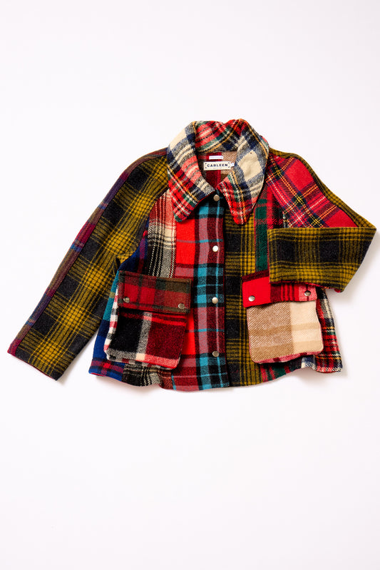 Laurel Swing Jacket - Mixed Plaid (S)