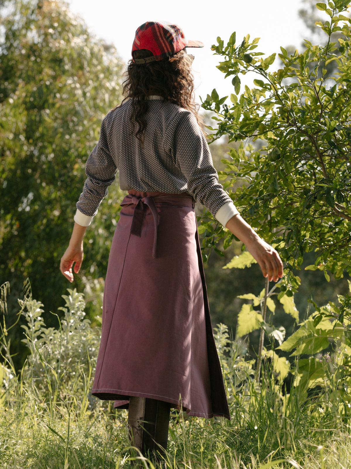 Louise Wrap Skirt - Mauve