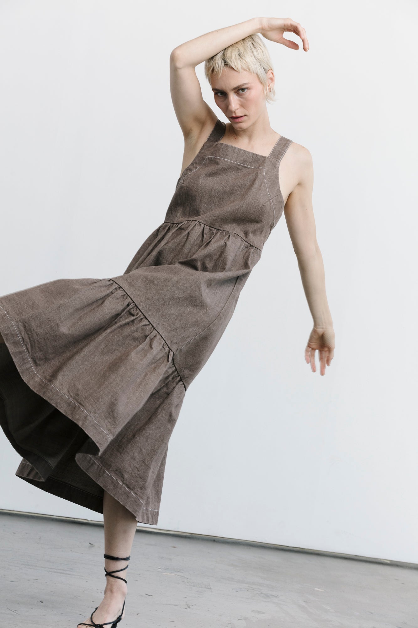 Tiered Dress - Walnut