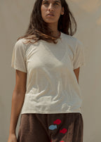 Perfect Little Short Sleeve Shirt - Sungold Stripe