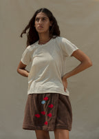 Perfect Little Short Sleeve Shirt - Sungold Stripe