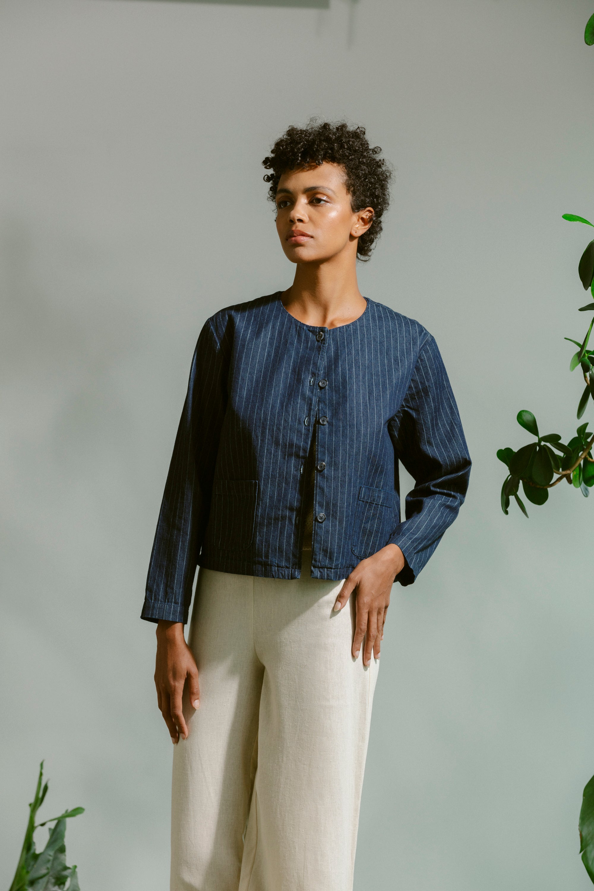 Simplicity Jacket - Pinstripe