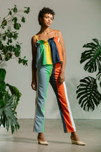 Ruffle Tank - Cabana Stripe