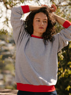 Rory Sweatshirt - Grey/Red