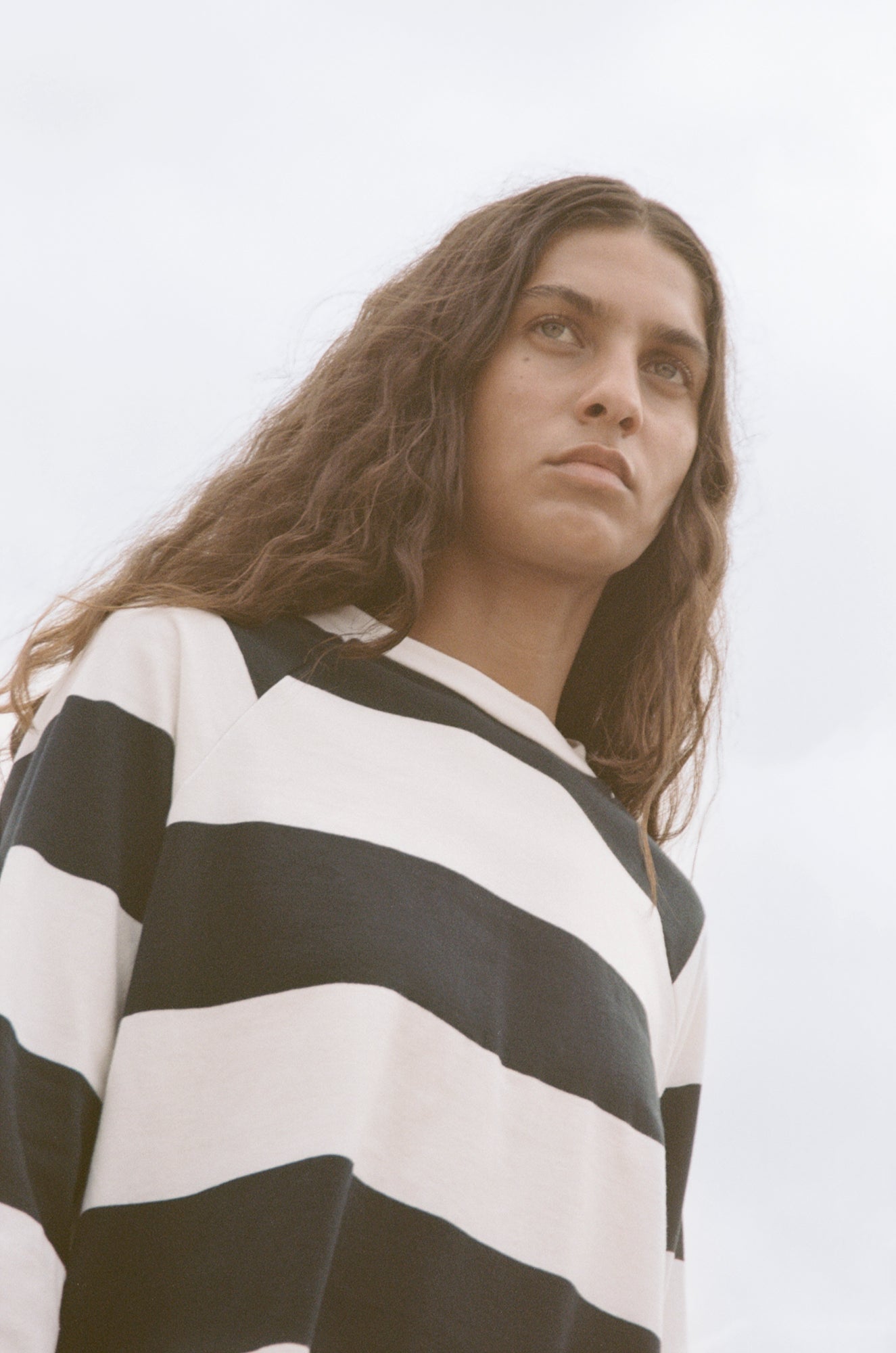 Boxy Raglan - Huge Stripe