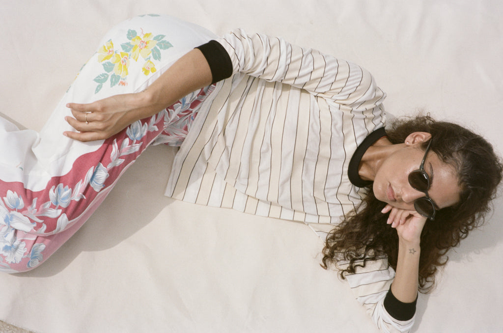 Cuffed Long Sleeve - Contrast Stripe