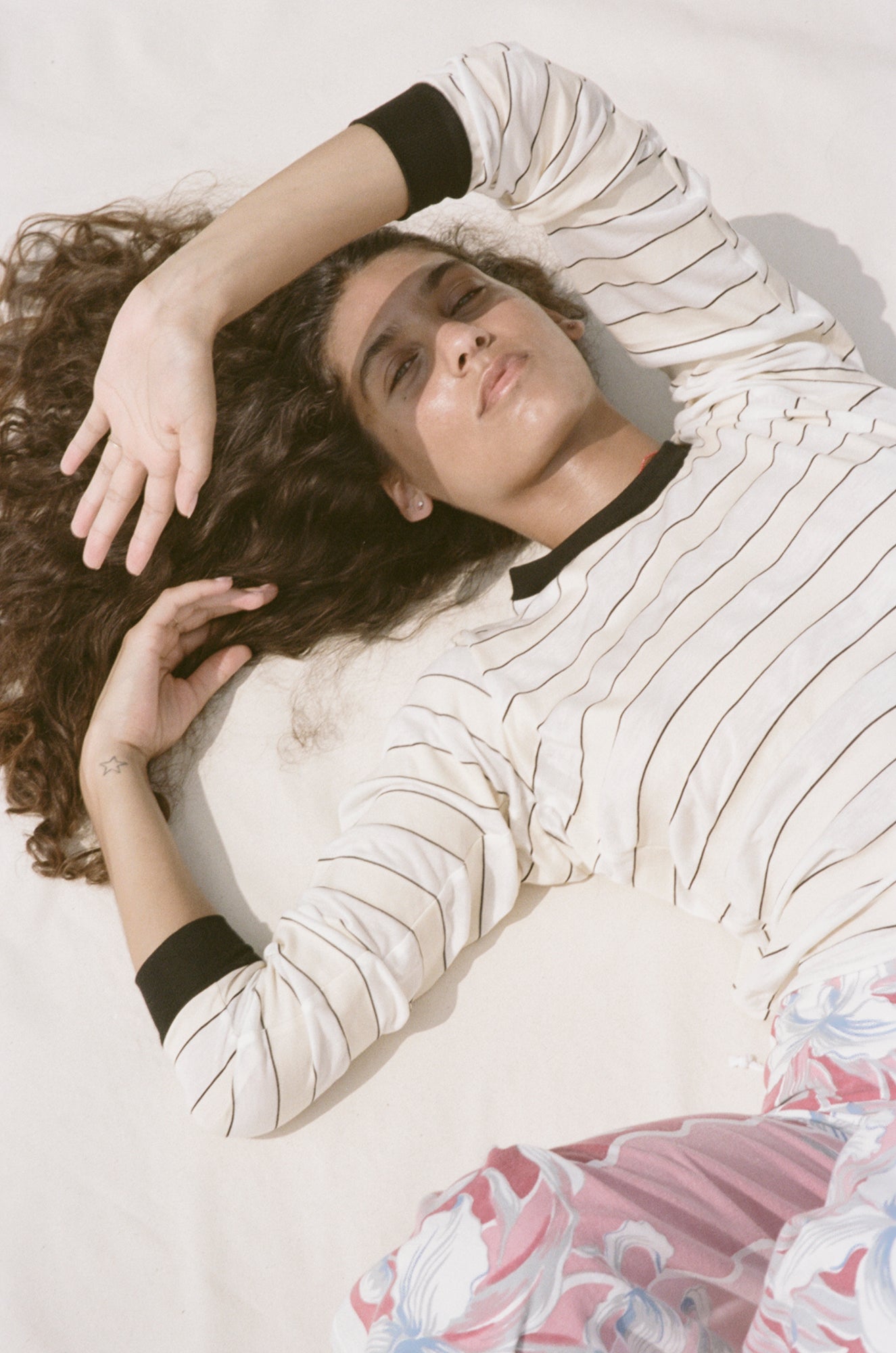 Cuffed Long Sleeve - Contrast Stripe