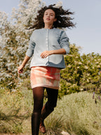 Drop Shoulder Cardigan - Sky