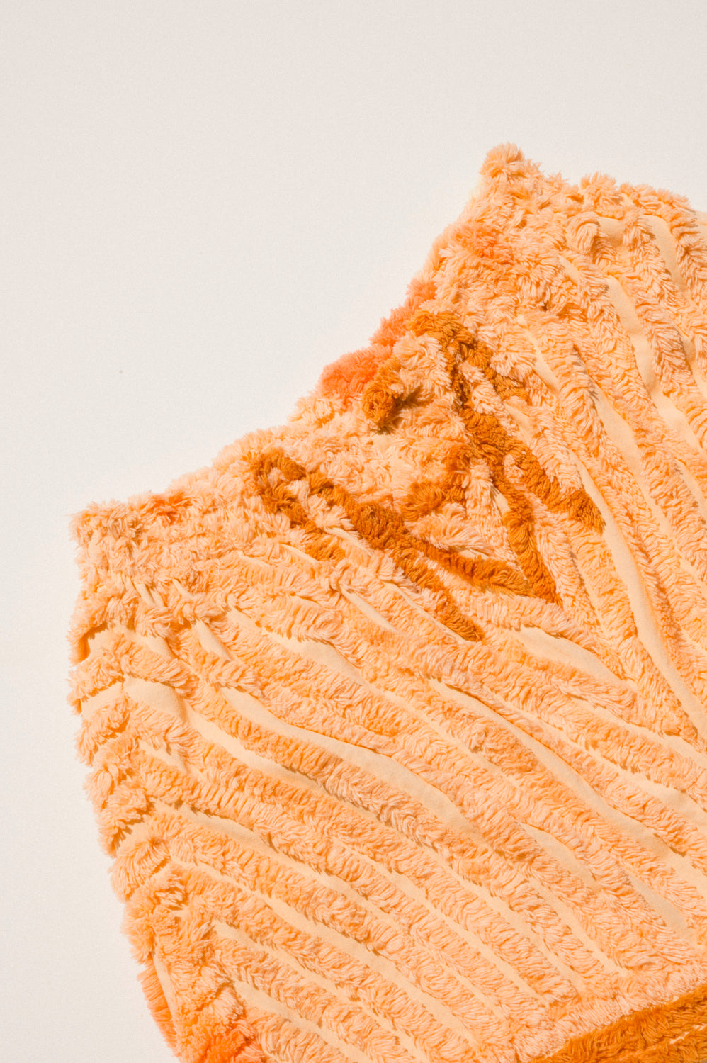 Chenille Field Shorts - Peach Floral (S)