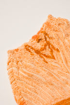 Chenille Field Shorts - Peach Floral (S)