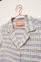 Nancy Button-Waist Shirt - Curtain Plaid (M &L)