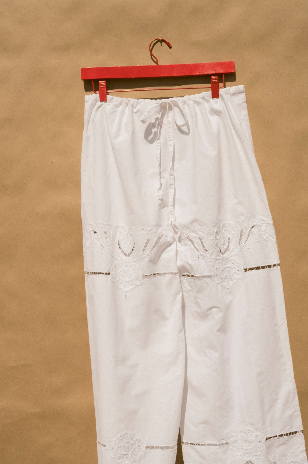 Scout Tie-Back Pant - White Cutwork (M)