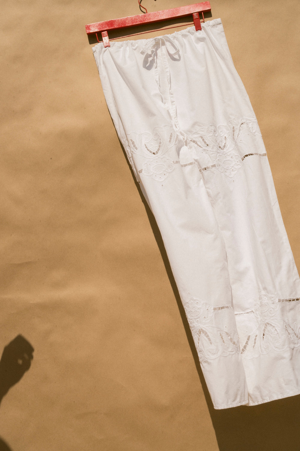 Scout Tie-Back Pant - White Cutwork (M)