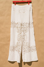Scout Tie-Back Pant - Ivory Cutwork (XL)