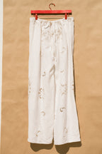 Scout Tie-Back Pant - Ivory Cutwork (XL)