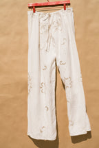 Scout Tie-Back Pant - Ivory Cutwork (XL)